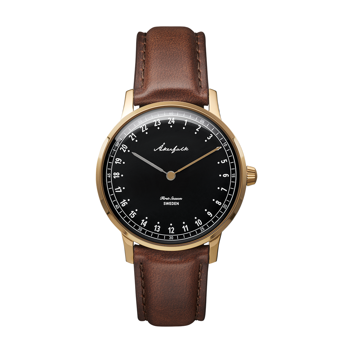 First Season Gold Black with Brown Leather