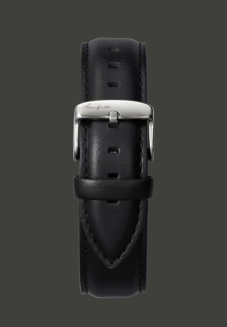 black horween leather watch strap akerfalk